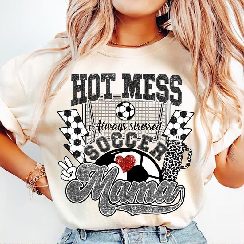 Boujee Soccer Mama tshirt, Game Day Soccer tshirt, Sports Mom T-Shirt, mother's day gift