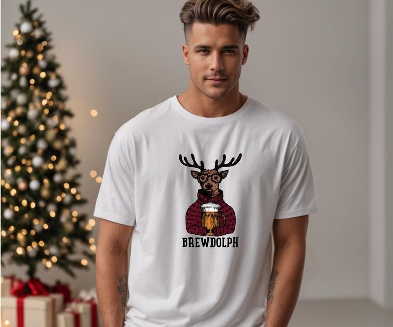 Brewdolph Coffee or Ale tee shirt