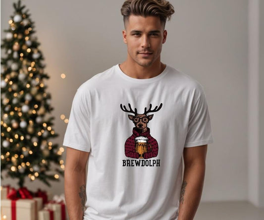 Brewdolph Coffee or Ale tee shirt