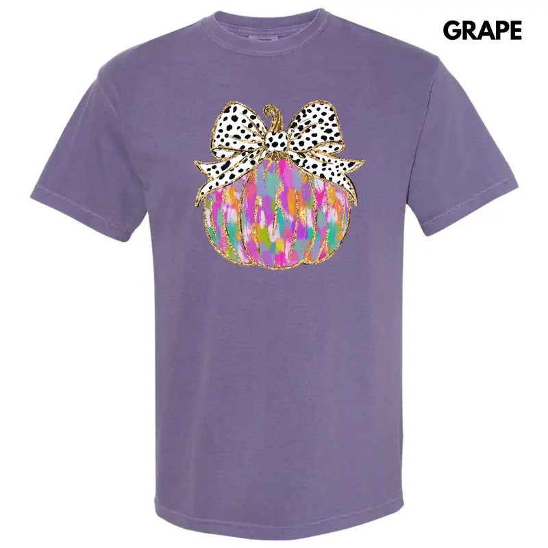Brushstroke Colorful Pumpkin Comfort Colors T-Shirt 'NLB'