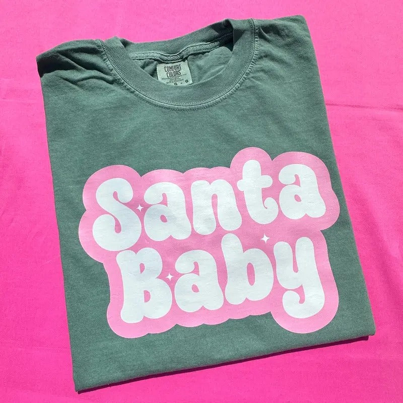 Bubble Santa Babe Comfort Colors T-Shirt 'NLB'