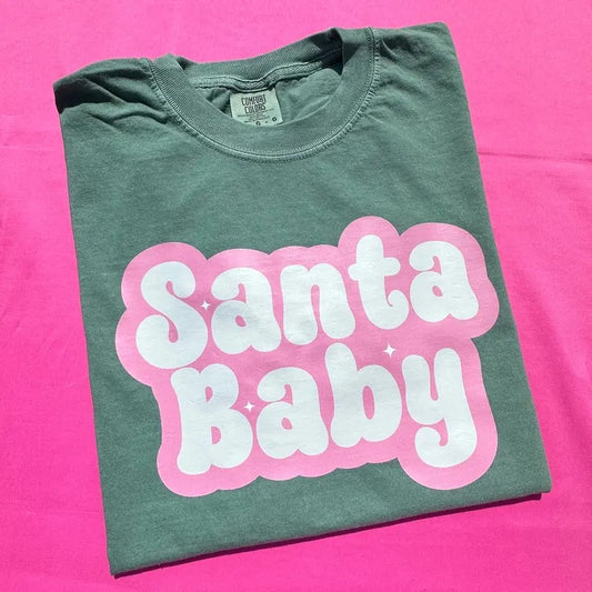 Bubble Santa Babe Comfort Colors T-Shirt 'NLB'