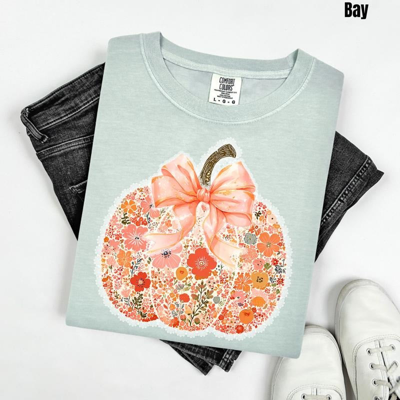 Buds & Blossoms Pumpkin Comfort Colors T-Shirt 'NLB'