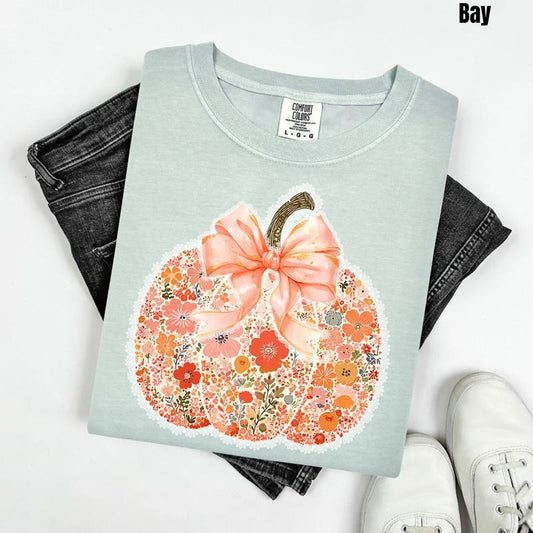 Buds & Blossoms Pumpkin Comfort Colors T-Shirt 'NLB'