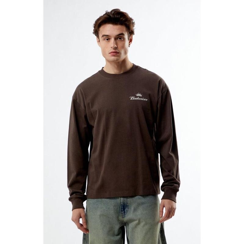 Budweiser Men's By PacSun Reissue Long Sleeve T-Shirt - Multicolor