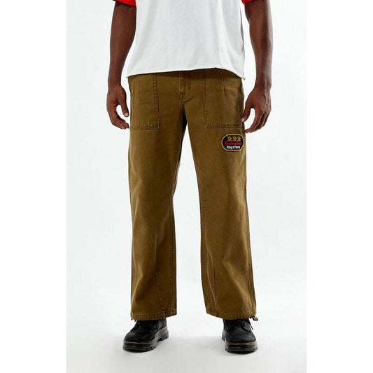 Budweiser Men's By PacSun Tony Army Wide Leg Pants