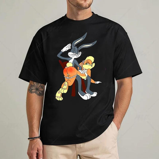 Bugs Bunny T-Shirt Unisex Graphic Tees Y2k Style Clothes Streetwear