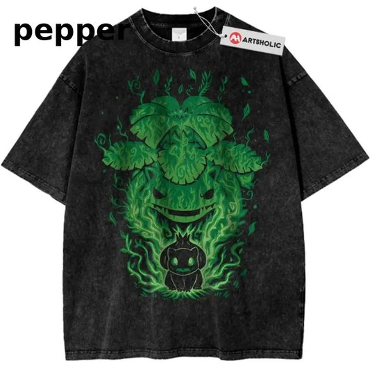 Bulbasaur TShirt, Venusaur Shirt, Pokemon , PKM , Anime Shirt, Vintage Tee Menswear Top Underwear Tshirt Shortsleeve Streetwear Tropical