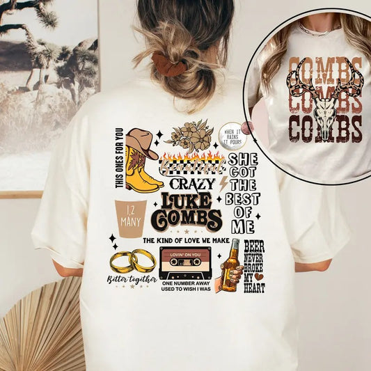 Bullhead Shirt Two Side Print, Country Music Shirt, World Tour 2022, Cowboy Shirt, Cowgirl Tee, Trending Shirt, Gift For Fan, Unisex T-Shirt, Gifts For Him Her, Short Sleeve Tee Shirt, Gifts For Birthday Fathers Day Christmas Anniversary