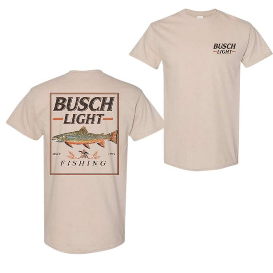 Busch Light Fishing Perch T-Shirt, Unisex T-Shirt, Full Color T-Shirt, For Men, For Women Cotton Menswear