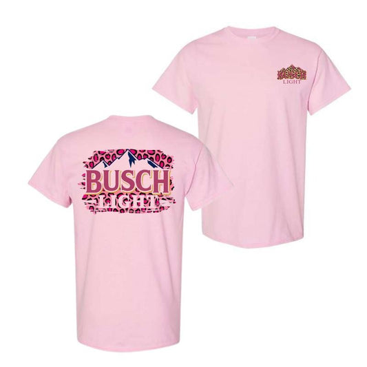 Busch Light Leopart 2-sided T-shirt, Busch Light T shirt Full Color For Women