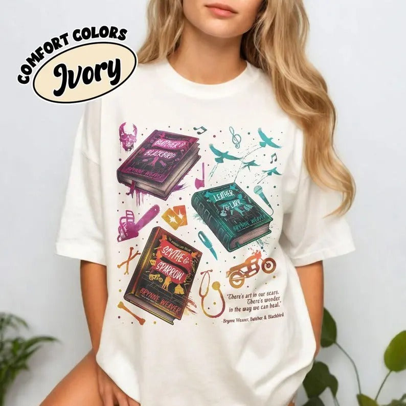 Butcher Blackbird Dark Romance Comfort Colors Shirt, Scythe & Sparrow Brynne Weaver Inspired Apparel, Smut Gift, Bookish Gifts For Readers