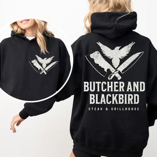 Butcher and Blackbird Booktrovert Bookish Hoodie Dark Academia Hoodie Born to Read Bookish things Enemies to lovers Romantasy Bookworm