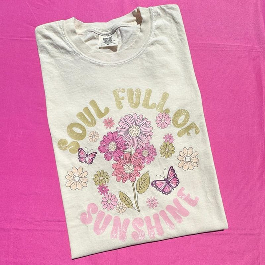 Butterflies & Sunshine Comfort Colors T-Shirt 'NLB'