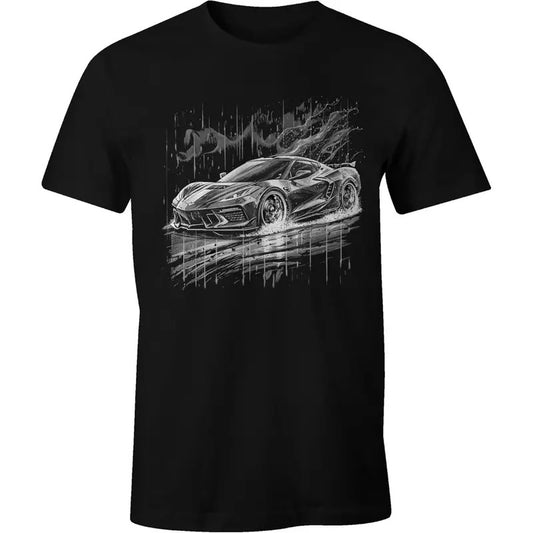 C8 Matrix Next Generation Corvette Racing Graphic T-Shirt | Unisex Crew Neck | made in usa