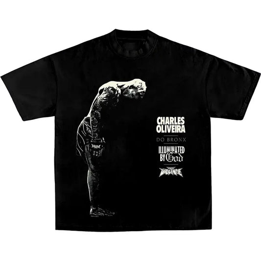 CHARLES OLIVEIRA-THE BOW Shirt, Boxing T-shirt, Boxer Tee, Sports Shirt, UFC Shirt, Workout T-shirt, Gift for Him Gift For Her Hoodie Sweatshirt Crewneck Cotton Menswear Top Clothing Streetwear Gamis Shortsleeve