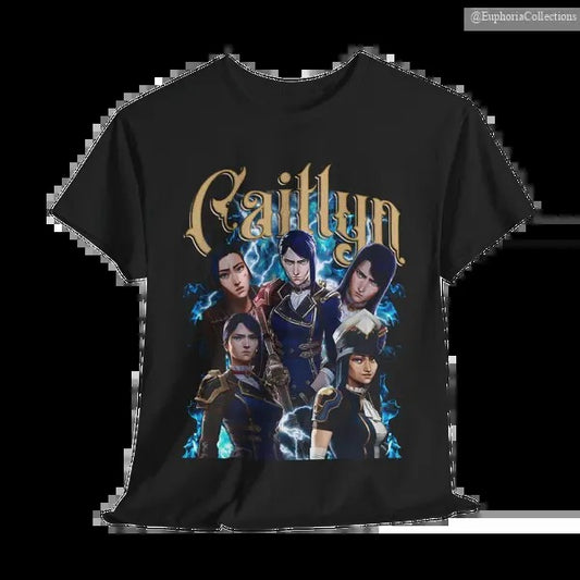 Caitlyn Arcane T-Shirt, Unisex Vintage Streetwear League of Legends Shirt , Global Trending Outfits
