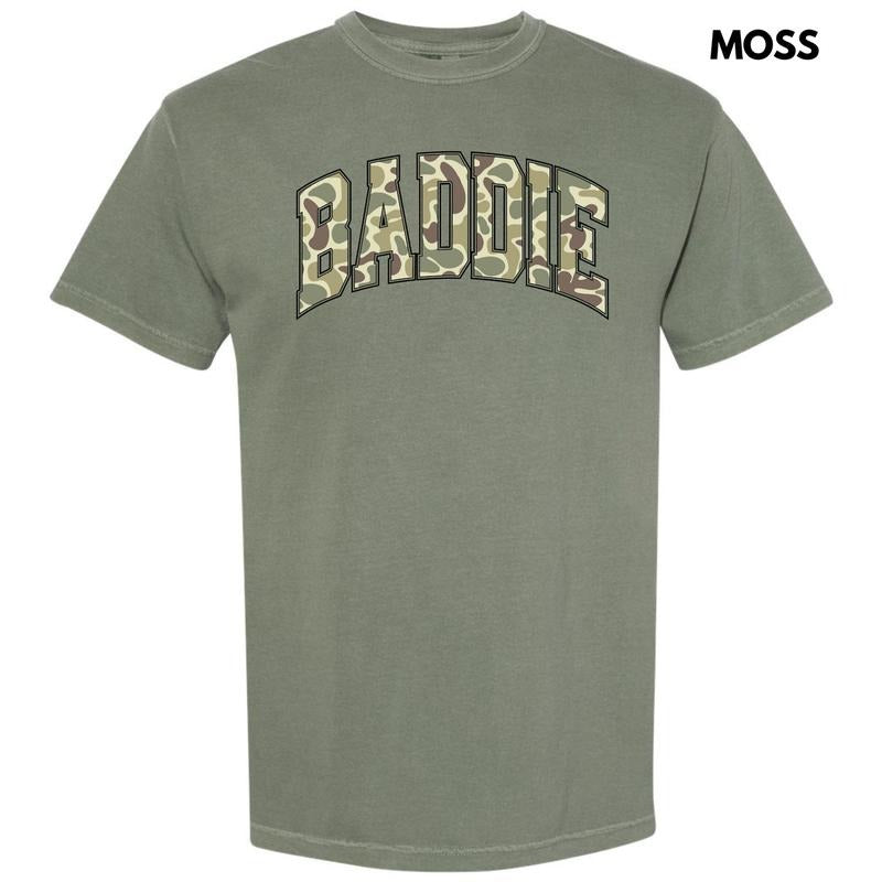 Camouflage Baddie Comfort Colors T-Shirt 'NLB'