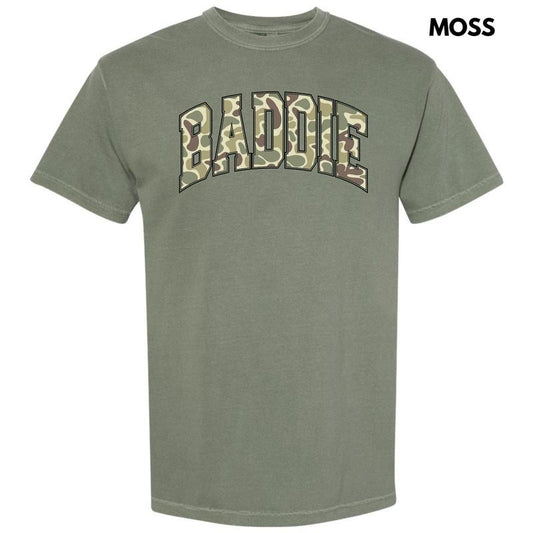 Camouflage Baddie Comfort Colors T-Shirt 'NLB'