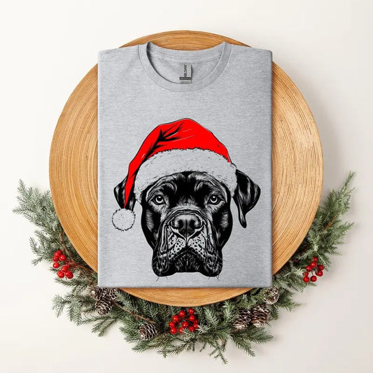 Cane Corso, Santa, Dog, Christmas, Dog Lover, Pet T-Shirt, Soft Style Tee, Women's Graphic Tshirt