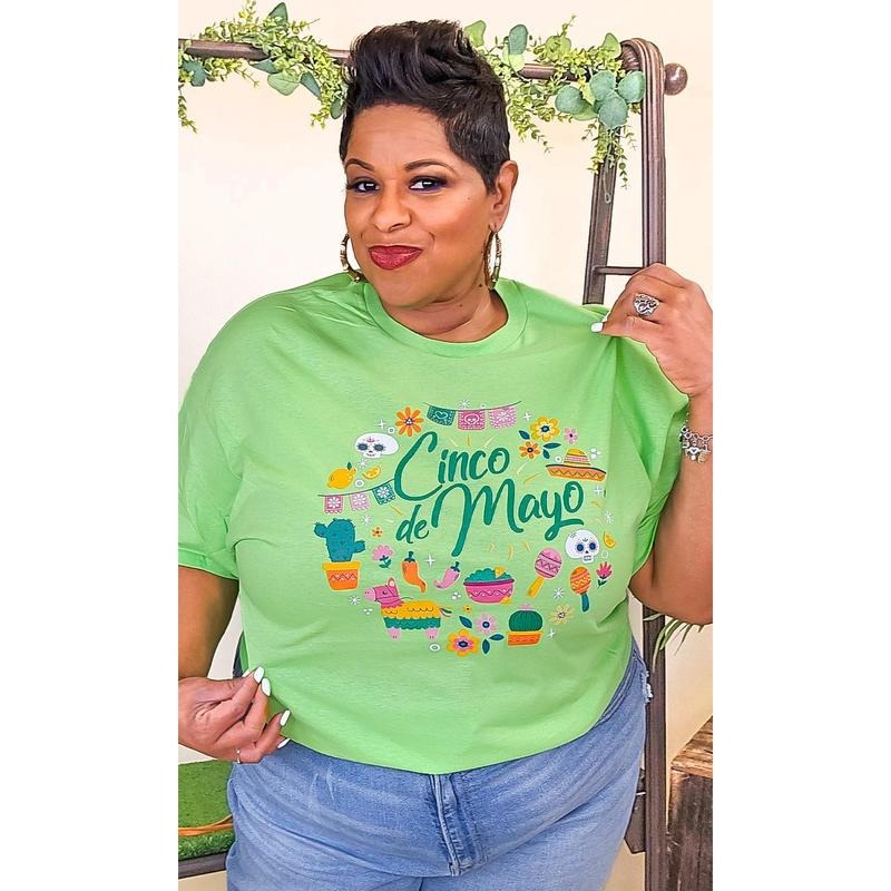 Celebrate Cinco De Mayo Adult Graphic Shirt