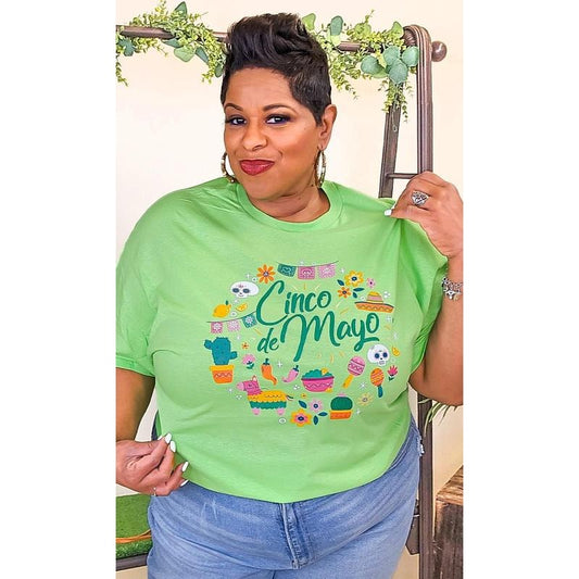 Celebrate Cinco De Mayo Adult Graphic Shirt