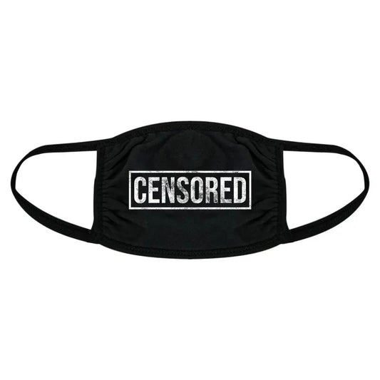 Censored Face Mask Funny Swearing Curse Explicit Graphic Nose and Mouth Covering Funny Masks for Adults Funny Sarcastic  Novelty Masks for Adults Black