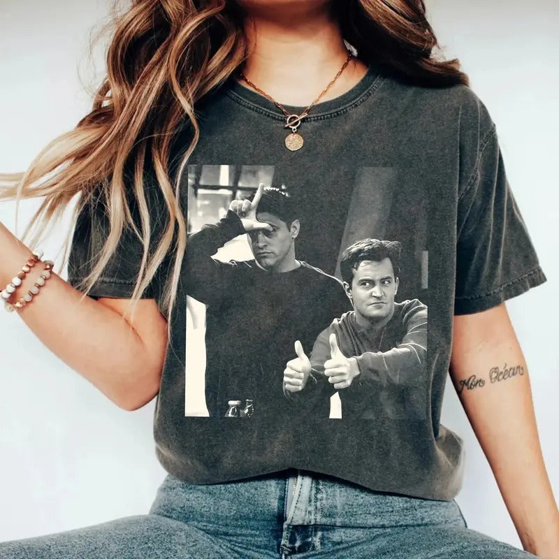 Chandler Bing Shirt, Friends Sitcom Tee, Matthew Perry Shirt, Streetwear Unisex T-Shirt, Short Sleeve Tee Shirt, Top Womenswear