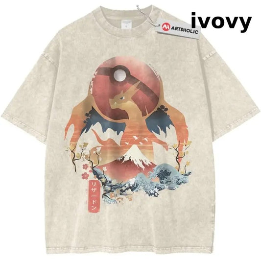 Charizard Shirt, Pokemon Shirt, PKM Shirt, Anime Shirt, Vintage Tee