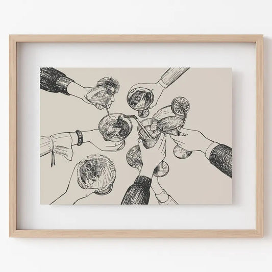 Cheers Print Decor Poster, Trendy Cheers Sign Art, Cheers Wall Art, Bar Cart Art, Gifts For Friends Bff Bedroom Decor, Poster Prints No Frame, Home Decoration, Big Wall Art, Gifts For Birthday Christmas Landscape Ornaments