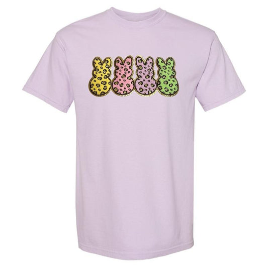 Cheetah Peeps Patch Comfort Colors T-Shirt