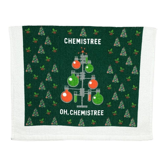 Chemistree Oh Chemistree Funny Christmas Science Tea Towel Funny Dish Towels Soft Adsorbent Tea Towel