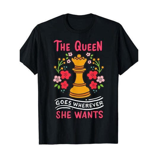 Chess Chessmen Chessboxing Queen Chess Player Gift T-Shirt Made in USA