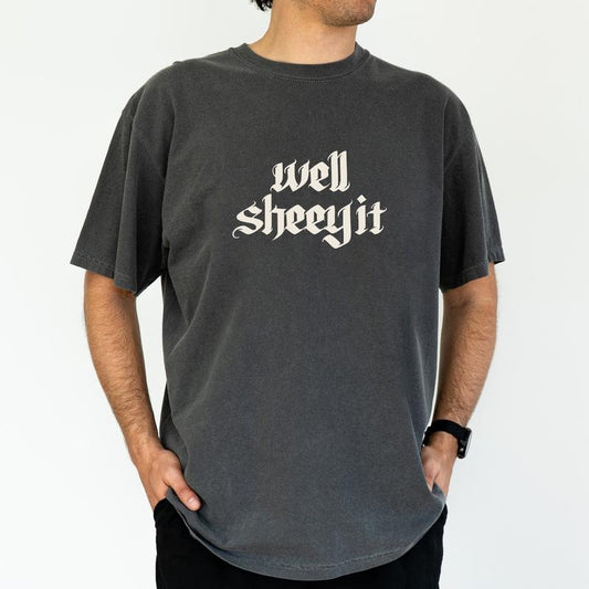 ChicCotton Gothic Well Sheeyit Comfort Colors Graphic Tee, Funny Meme T-shirt For Men, Vintage Adult Humor Shirt, Funny Meme Men Tee, Gift For Him