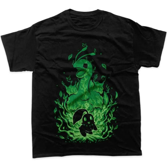 Chikorita Shirt, Meganium Shirt, Pokemon T-Shirt,  Pokemon Merch, Anime Shirt, Graphic Tee, Men's Vintage Tees, Gift For man for her Menswear Top