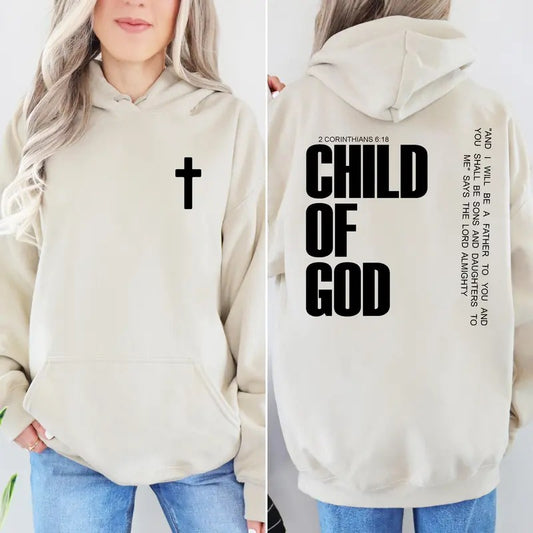 Child Of God Front And Back Sweatshirt, Corinthians Gift, Jesus Faith T Shirt, Gift For Christian, Unisex Crewneck Pullover Tee, Classic Streetwear