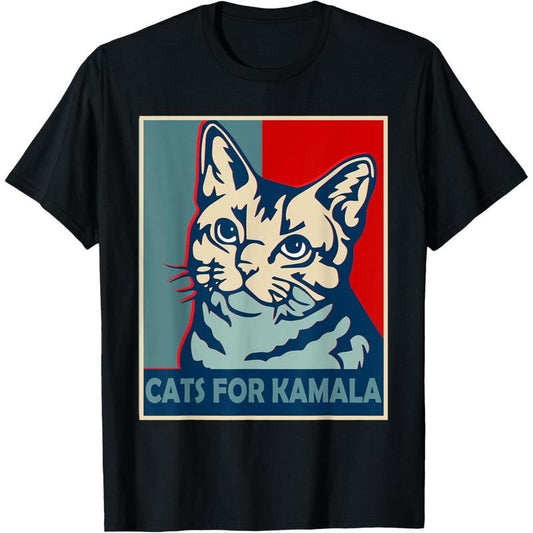 Childless Cat Lady is Voting Kamala Harris President 2024 T-Shirt made in usa