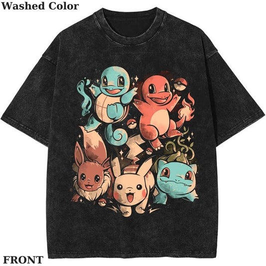 Choose Your Starter - pokemon - Once Upon Graphic shirt, Poke Shirt, PKM TShirt, Anime Cute Shirt, Vintage T-Shirt Menswear Top Underwear Tshirt