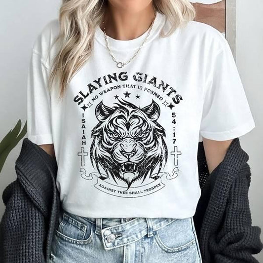 Christian Bible Verse Religious Slaying Giants Shirt Bible Verse shirt Religious Shirt, Jesus Shirt Christian Gift