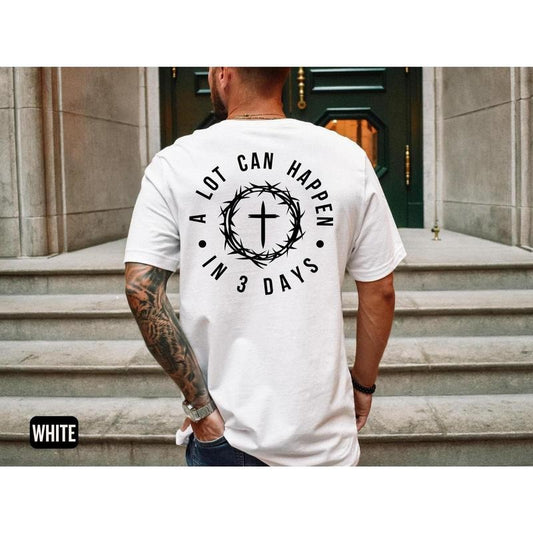 Christian Easter Tshirt, Men's Tee, Unisex Shirt, Religious Holiday Top, Scripture Tee, Resurrection Sunday Shirt
