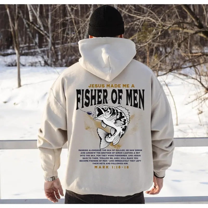 Christian Hoodie for Men, Christian Sweatshirt, ChristianGift for Him, Dad Gift, Jesus Hoodie, Christian Clothing,Christian Streetwear Merch