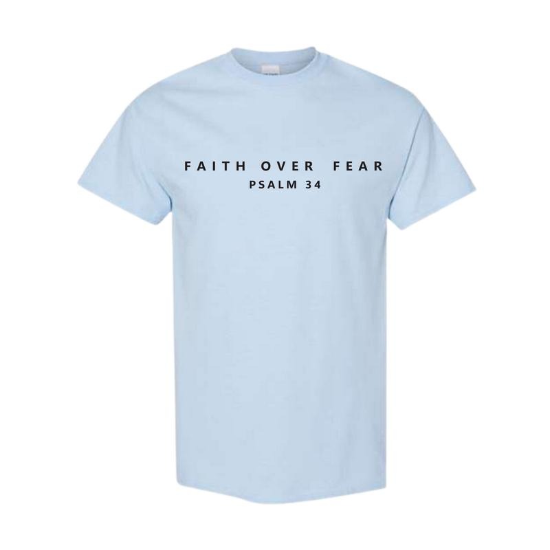 Christian Psalm Faith over Fear T-shirt Bible verse Christian Aesthetic Cute Christian verse shirt Comfort Colors Cotton Tshirt exchange Classic Menswear