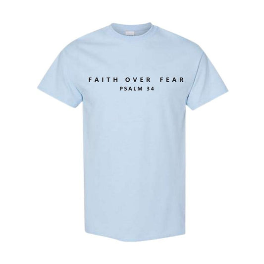 Christian Psalm Faith over Fear T-shirt Bible verse Christian Aesthetic Cute Christian verse shirt Comfort Colors Cotton Tshirt exchange Classic Menswear