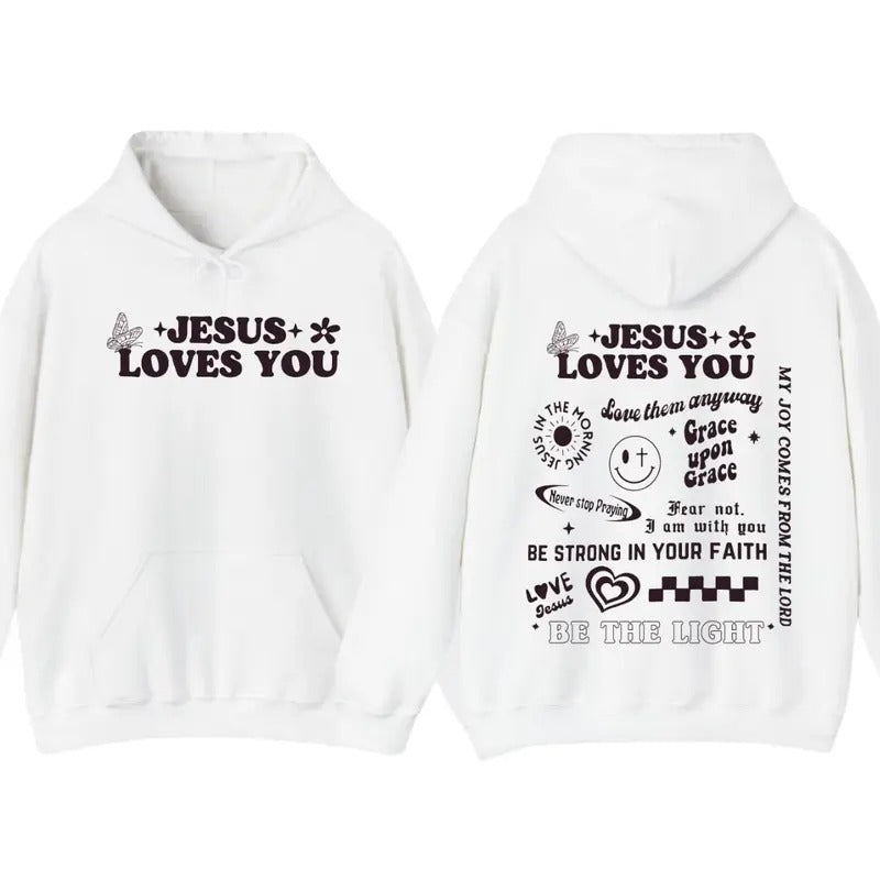 Christian Tshirt Jesus Love You Apparel Christian Hoodie Christian Graphic