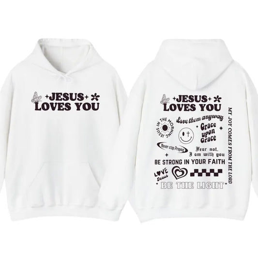 Christian Tshirt Jesus Love You Apparel Christian Hoodie Christian Graphic