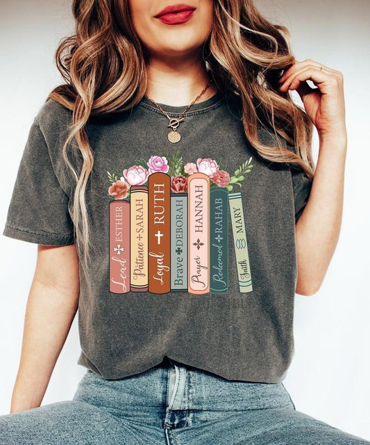 Christian Women Of The Bible T Shirt Gift For Christians, Christian Book Lover Gift, Bible Verse Quotes, Christian Mom Shirt, Unisex T-Shirt, Short Sleeve Tee Shirt, Cool Gifts For Women, Gifts For Birthday