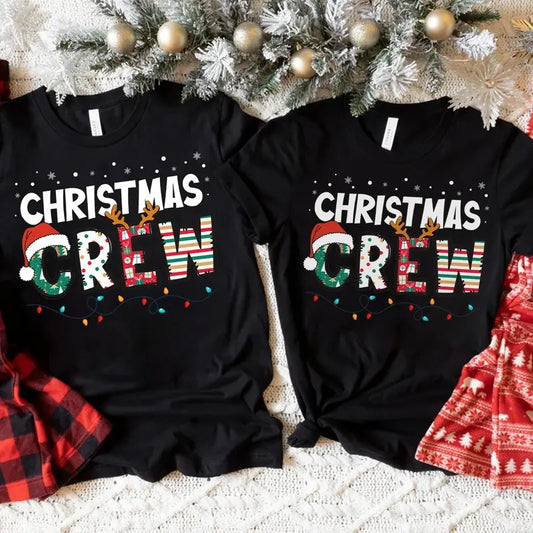 Christmas Crew T-shirt, Christmas Matching Shirt, Xmas Squad Tee, Christmas Family Shirt, Holiday Gift Casual Comfort