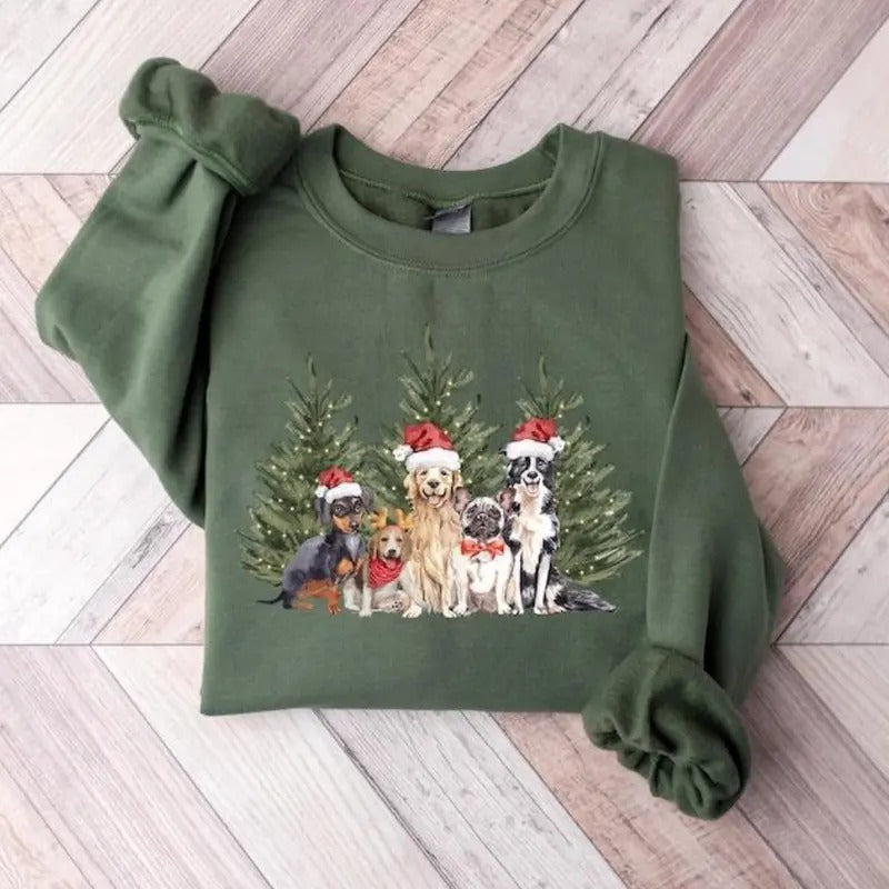 Christmas Dog Sweatshirt, Hoodie, T - Shirt, Christmas Sweatshirt, Dog Christmas Sweater, Christmas Shirt, Holiday Gift, Christmas Family Shirt, Xmas Shirt