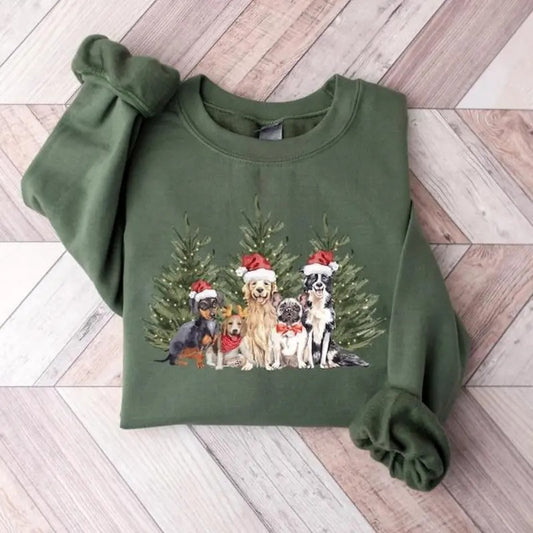 Christmas Dog Sweatshirt, Hoodie, T - Shirt, Christmas Sweatshirt, Dog Christmas Sweater, Christmas Shirt, Holiday Gift, Christmas Family Shirt, Xmas Shirt