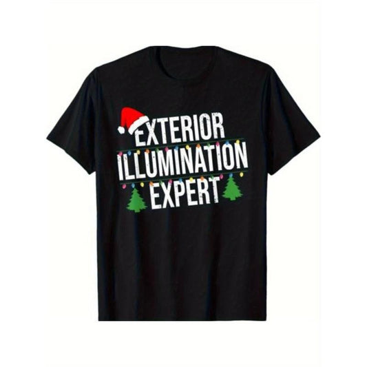 Christmas Men's Seasonal Black Short Sleeve Made in USA